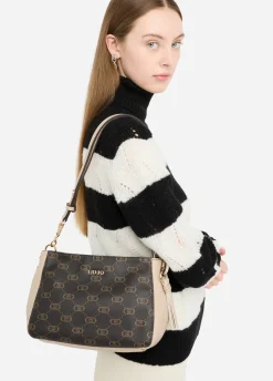 Liu Jo Sac porté épaule format moyen monogrammé|Femme Sac Bandoulière