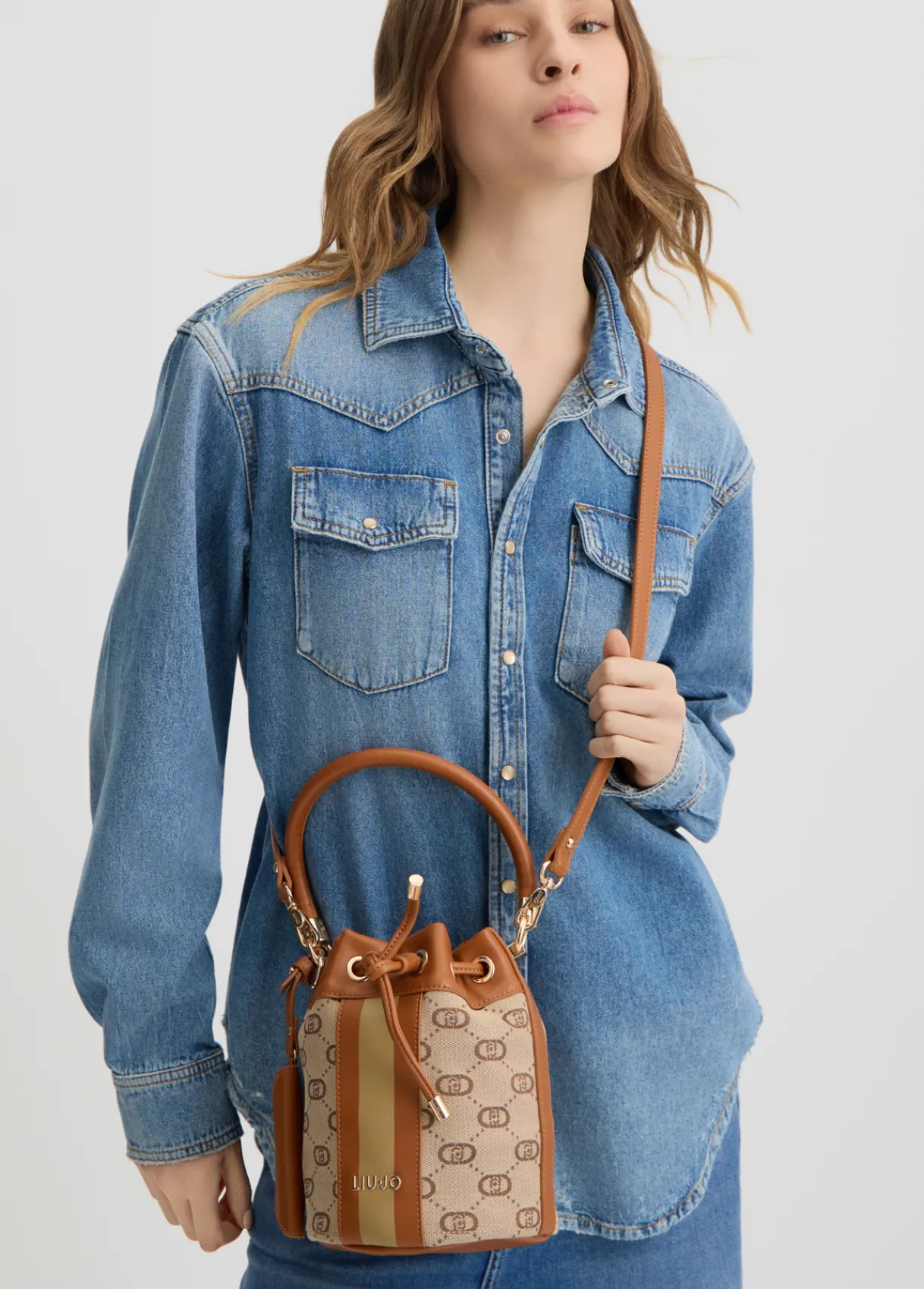 Liu Jo Sac seau petit format jacquard|Femme Sac À Main