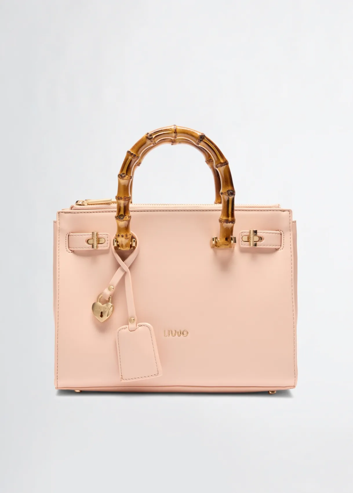 Liu Jo Sacoche format moyen avec poignées effet bambou|Femme Sac À Main