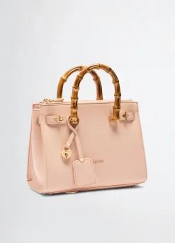 Liu Jo Sacoche format moyen avec poignées effet bambou|Femme Sac À Main