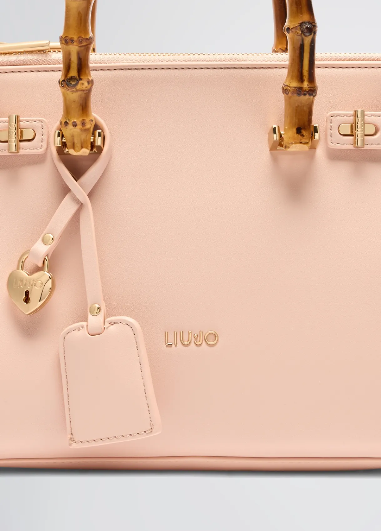 Liu Jo Sacoche format moyen avec poignées effet bambou|Femme Sac À Main
