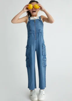 Liu Jo Salopette en toile denim|Enfant Robes & Combinaisons