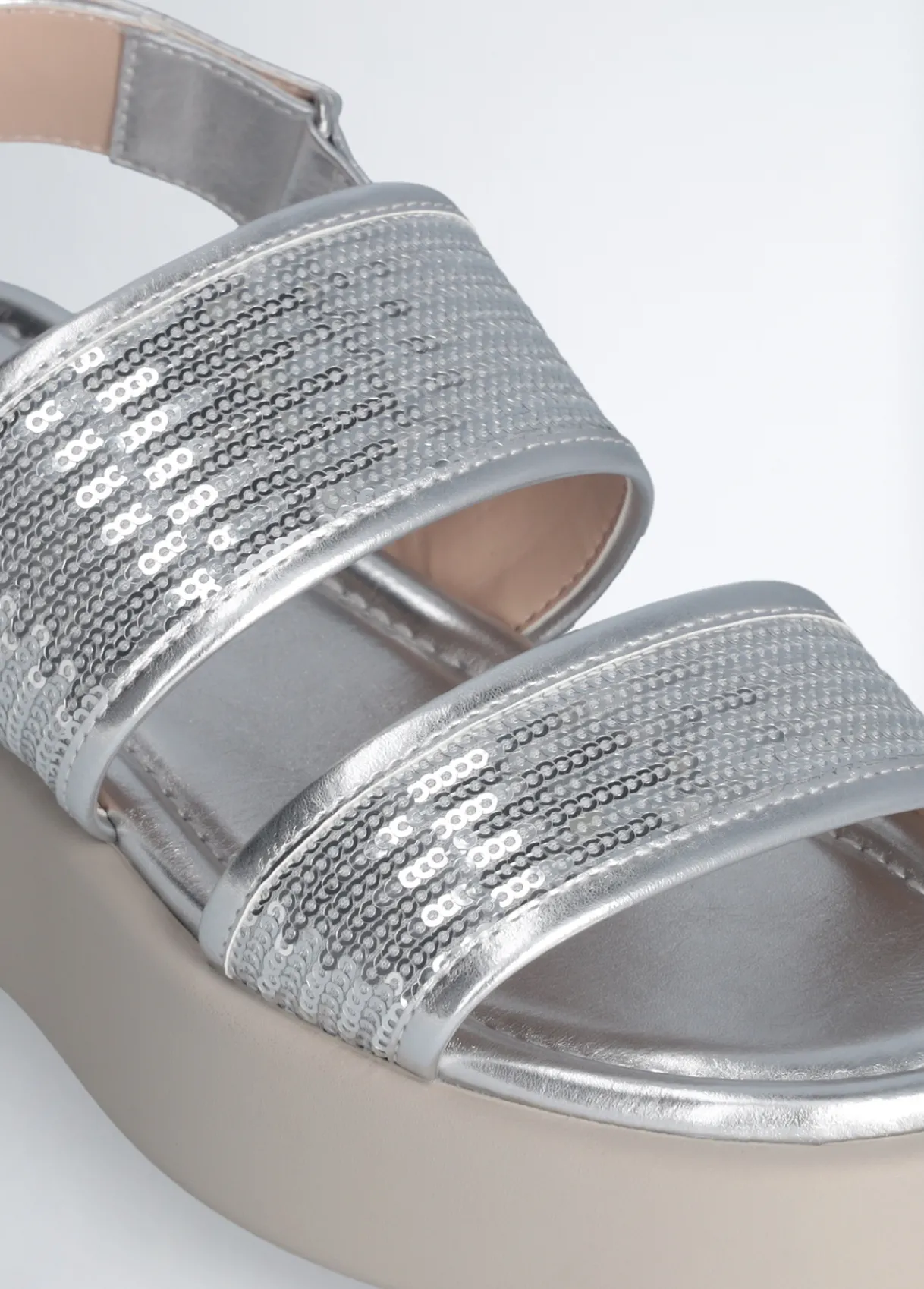 Liu Jo sandales à plateforme avec paillettes|Femme Sandales