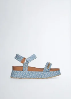 Liu Jo Sandales à plateforme monogramme|Femme Sandales