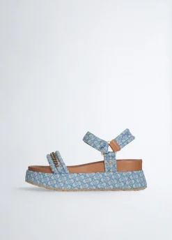 Liu Jo Sandales à plateforme monogramme|Femme Sandales