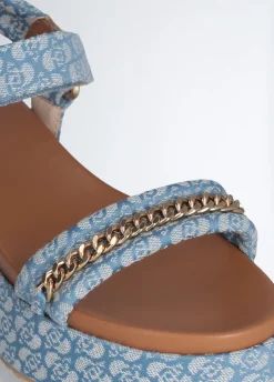 Liu Jo Sandales à plateforme monogramme|Femme Sandales