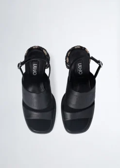 Liu Jo Sandales à talons en raphia|Femme Escarpins|Sandales