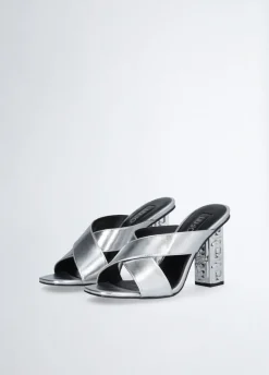 Liu Jo Sandales à talons hauts logotés|Femme Escarpins|Sandales