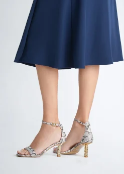 Liu Jo Sandales à talons hauts logotés|Femme Escarpins|Sandales
