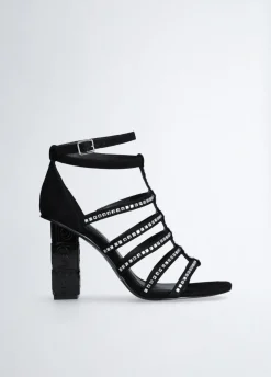 Liu Jo Sandales à talons hauts logotés|Femme Escarpins|Sandales