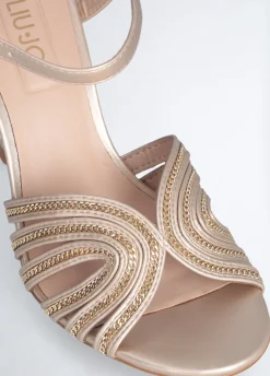 Liu Jo Sandales chaîne à talons|Femme Escarpins|Sandales