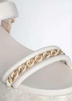 Liu Jo Sandales compensées avec détail chaîne|Femme Sandales