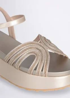 Liu Jo Sandales compensées avec détail chaîne|Femme Sandales