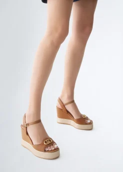 Liu Jo Sandales compensées en cuir|Femme Sandales