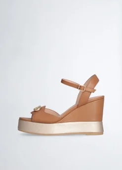 Liu Jo Sandales compensées en cuir|Femme Sandales