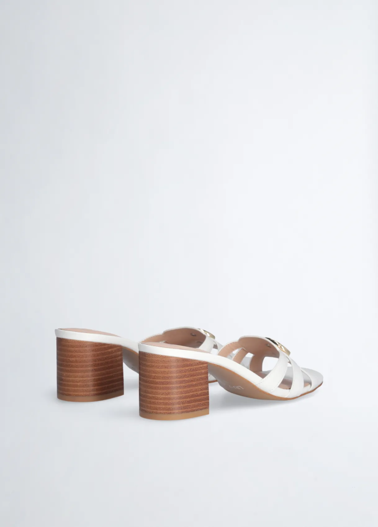 Liu Jo Sandales en cuir à talons larges|Femme Escarpins|Sandales