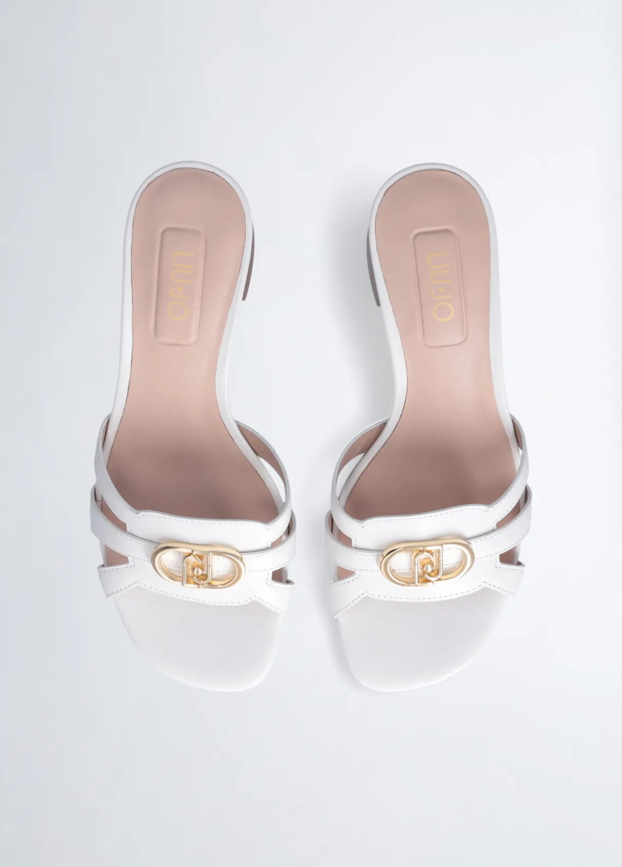 Liu Jo Sandales en cuir à talons larges|Femme Escarpins|Sandales