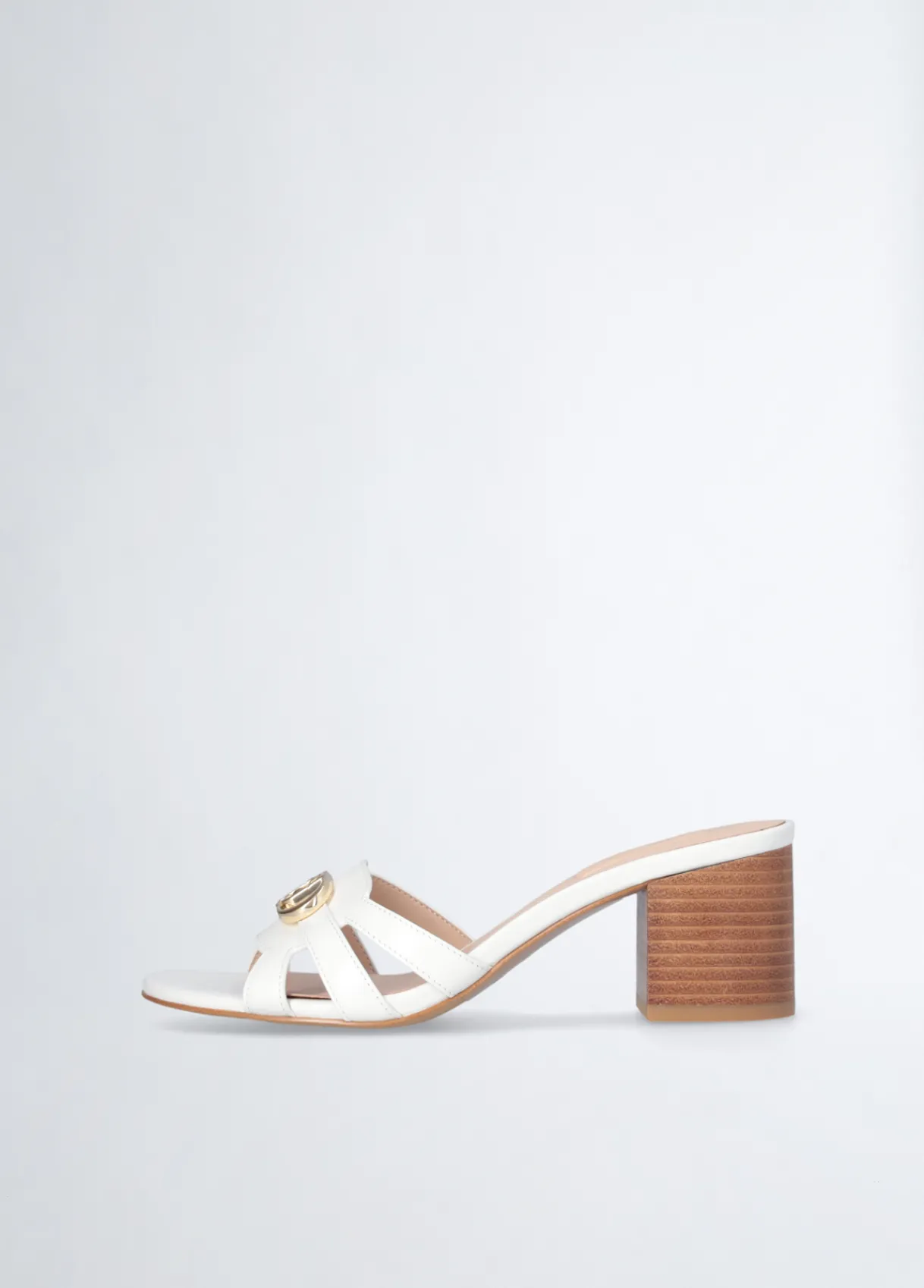 Liu Jo Sandales en cuir à talons larges|Femme Escarpins|Sandales
