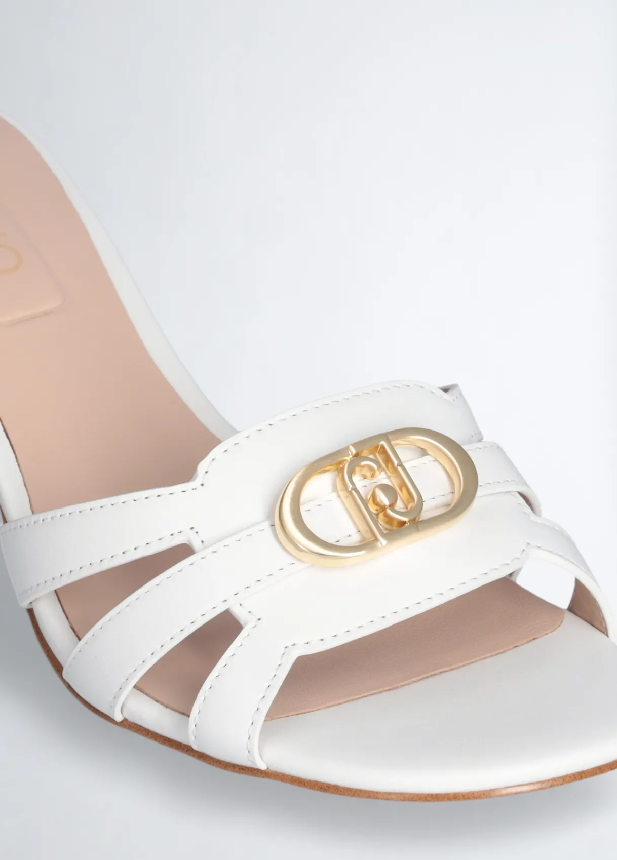 Liu Jo Sandales en cuir à talons larges|Femme Escarpins|Sandales