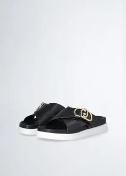 Liu Jo Sandales en cuir avec logo|Enfant Chaussures|Chaussures