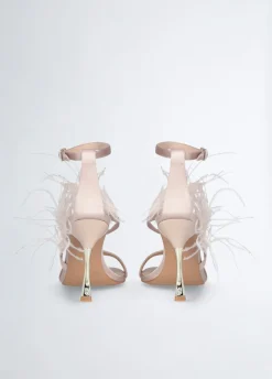 Liu Jo Sandales élégantes à plumes|Femme Escarpins|Sandales