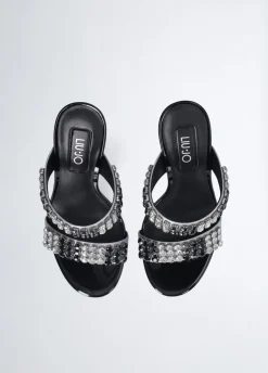 Liu Jo Sandales ornées de pierres à talons|Femme Escarpins|Sandales