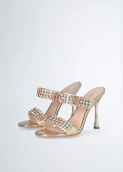Liu Jo Sandales nées de pierres à talons|Femme Escarpins|Sandales