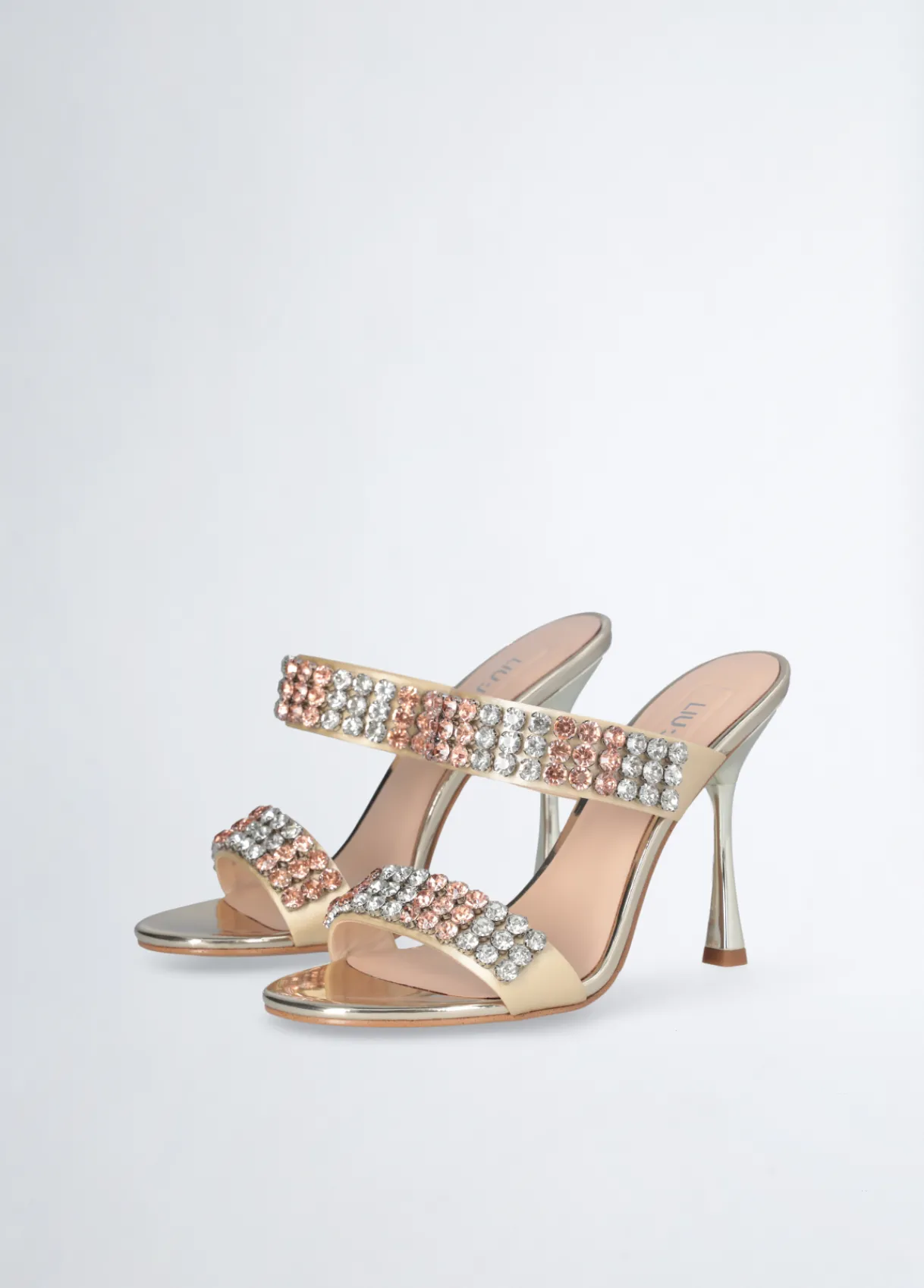 Liu Jo Sandales nées de pierres à talons|Femme Escarpins|Sandales