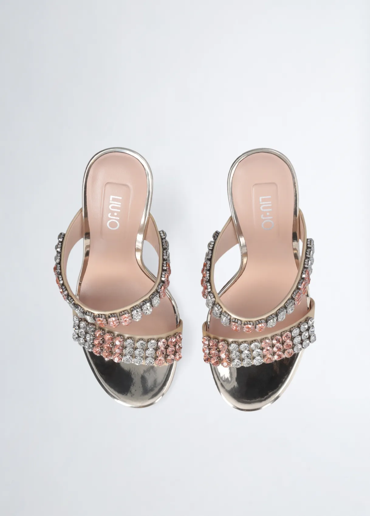 Liu Jo Sandales nées de pierres à talons|Femme Escarpins|Sandales
