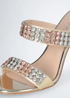 Liu Jo Sandales nées de pierres à talons|Femme Escarpins|Sandales
