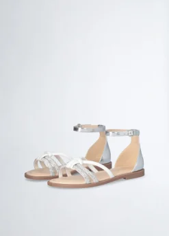 Liu Jo Sandales plates avec strass|Enfant Chaussures|Chaussures