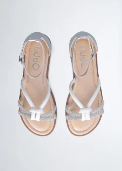 Liu Jo Sandales plates avec strass|Enfant Chaussures|Chaussures