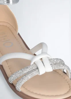 Liu Jo Sandales plates avec strass|Enfant Chaussures|Chaussures