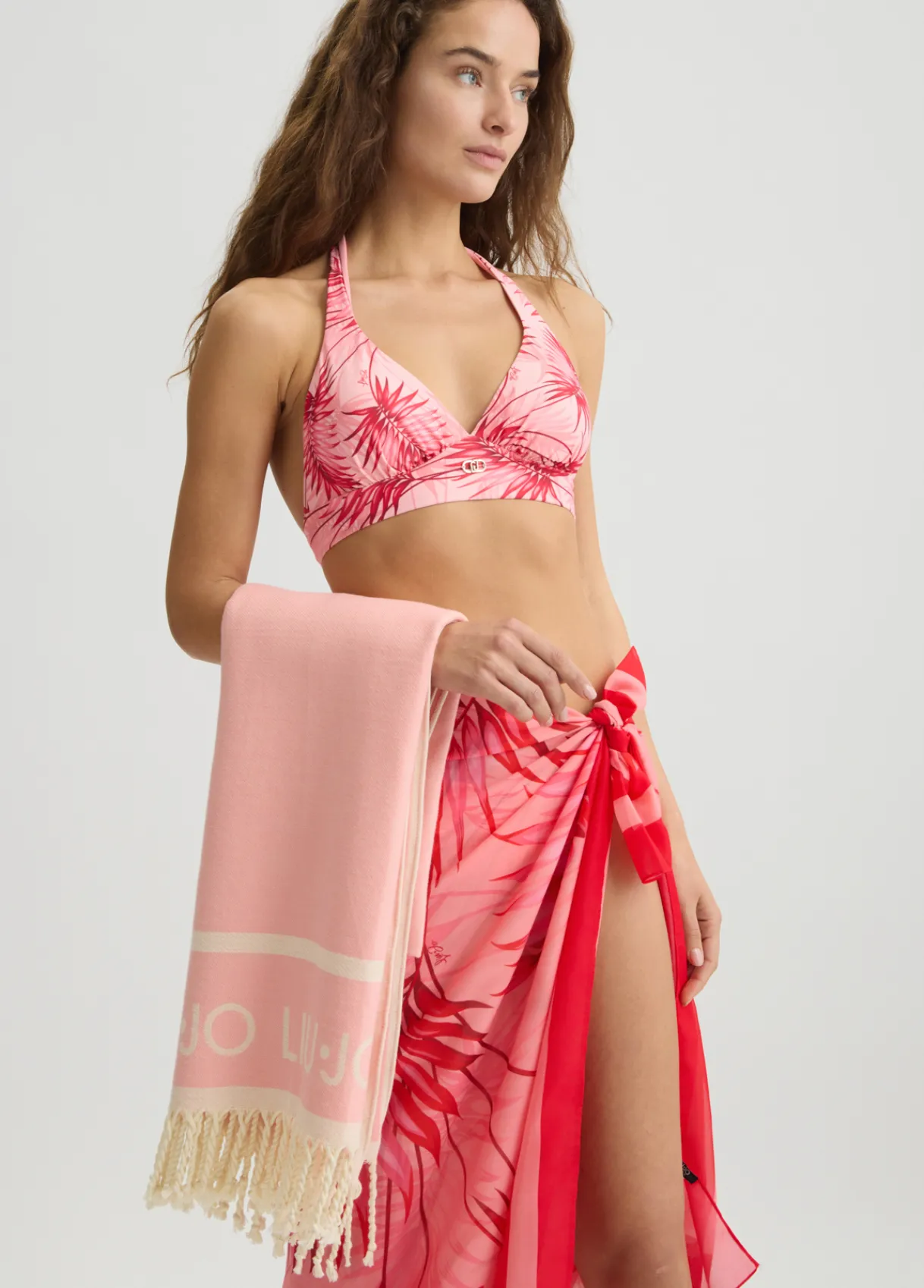 Liu Jo Serviette de plage en coton jacquard|Femme Autres Accessoires|Mode Plage