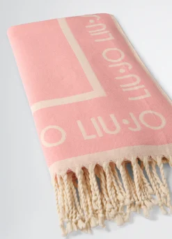 Liu Jo Serviette de plage en coton jacquard|Femme Autres Accessoires|Mode Plage
