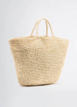 Liu Jo Shopper format moyen en raphia|Femme Sac Shopper|Mode Plage