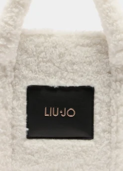 Liu Jo Shopper format moyen en tissu polaire Teddy|Femme Sac Shopper