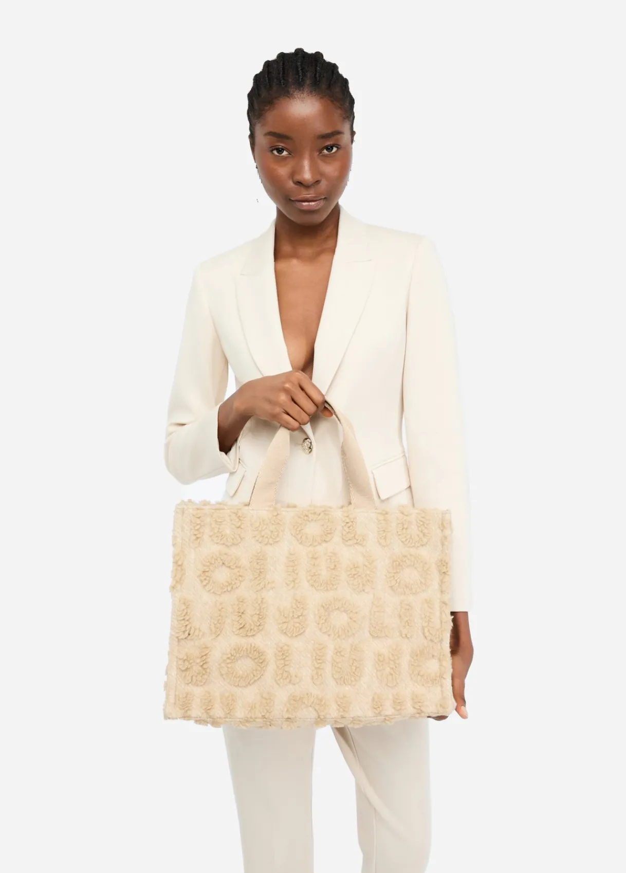 Liu Jo Shopper grand format en laine mélangée|Femme Sac Shopper