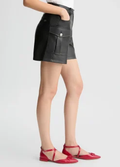 Liu Jo Short cargo en tissu enduit|Femme Pantalons