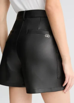 Liu Jo Short cargo en tissu enduit|Femme Pantalons