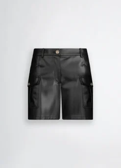 Liu Jo Short cargo en tissu enduit|Femme Pantalons