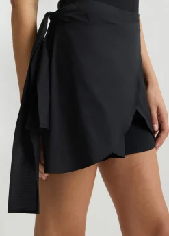 Liu Jo Short en coton avec nœud|Femme Mode Plage|Pantalons