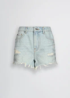 Liu Jo Short en jean avec strass|Femme Pantalons