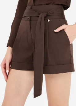 Liu Jo Short en popeline de coton|Femme Pantalons