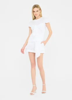 Liu Jo Short en popeline de coton|Femme Pantalons