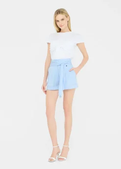 Liu Jo Short en popeline de coton|Femme Pantalons