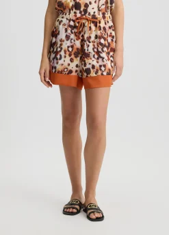 Liu Jo Short en satin imprimé|Femme Vêtements De Sport|Mode Plage