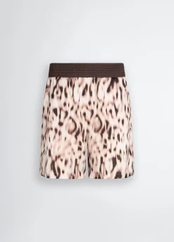 Liu Jo Short en satin imprimé|Femme Vêtements De Sport|Pantalons