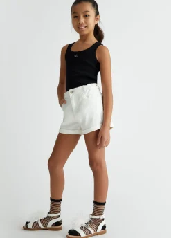 Liu Jo Short taille haute en coton|Enfant Pantalons & Jupes