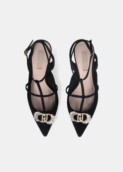 Liu Jo Slingbacks avec logo bijou|Femme Escarpins